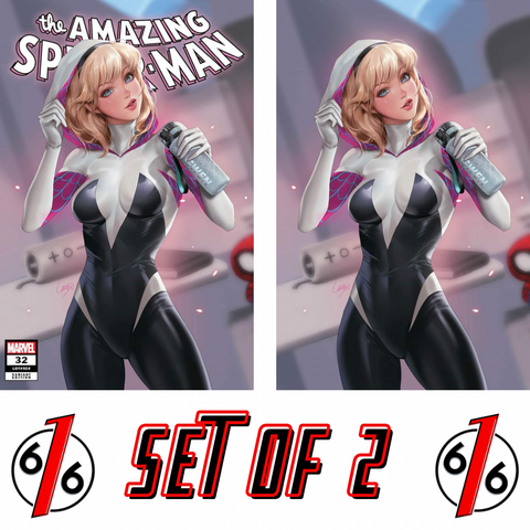 AMAZING SPIDER-MAN #32 LEIRIX LI SPIDER-GWEN Trade Dress & Virgin Variant