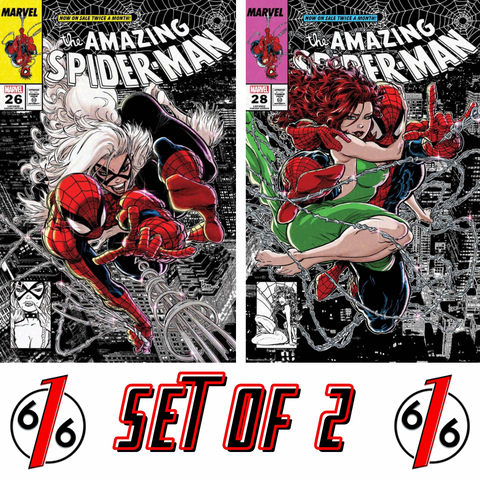 AMAZING SPIDER-MAN #26 & 28 KAARE ANDREWS Trade Dress Variant Set