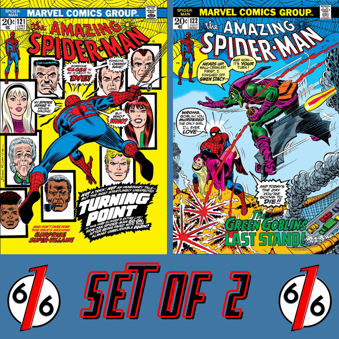 マイクラ 人気アイテム AMAZING SPIDER-MAN #121-122 FACSIMILE EDITION Exclusive FOIL 青年漫画
