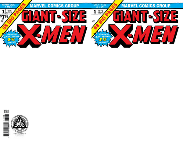 GIANT SIZE X-MEN #1 FACSIMILE EDITION 2023 Exclusive Blank Sketch Variant