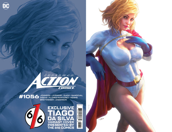 ACTION COMICS #1056 TIAGO DA SILVA 616 Virgin FOIL POWER GIRL Variant