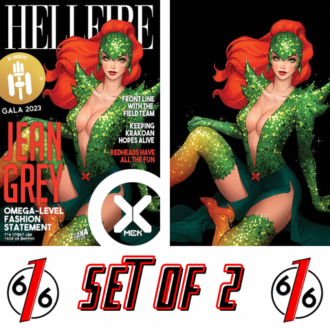 JEAN GREY #1 DAVID NAKAYAMA Hellfire Gala Trade Dress & Virgin Variant Set