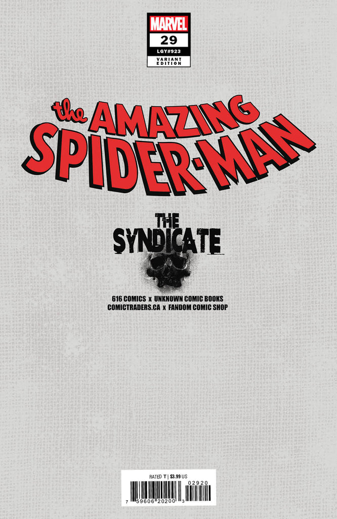 AMAZING SPIDERMAN 29 SZERDY & LOBOS Trade Dress & Virgin Variant Set