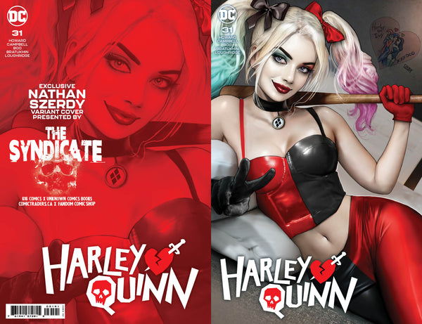 HARLEY QUINN #31 SZERDY Trade Dress & Virgin Tattoo & FOIL Variant ABCD Set Of 4