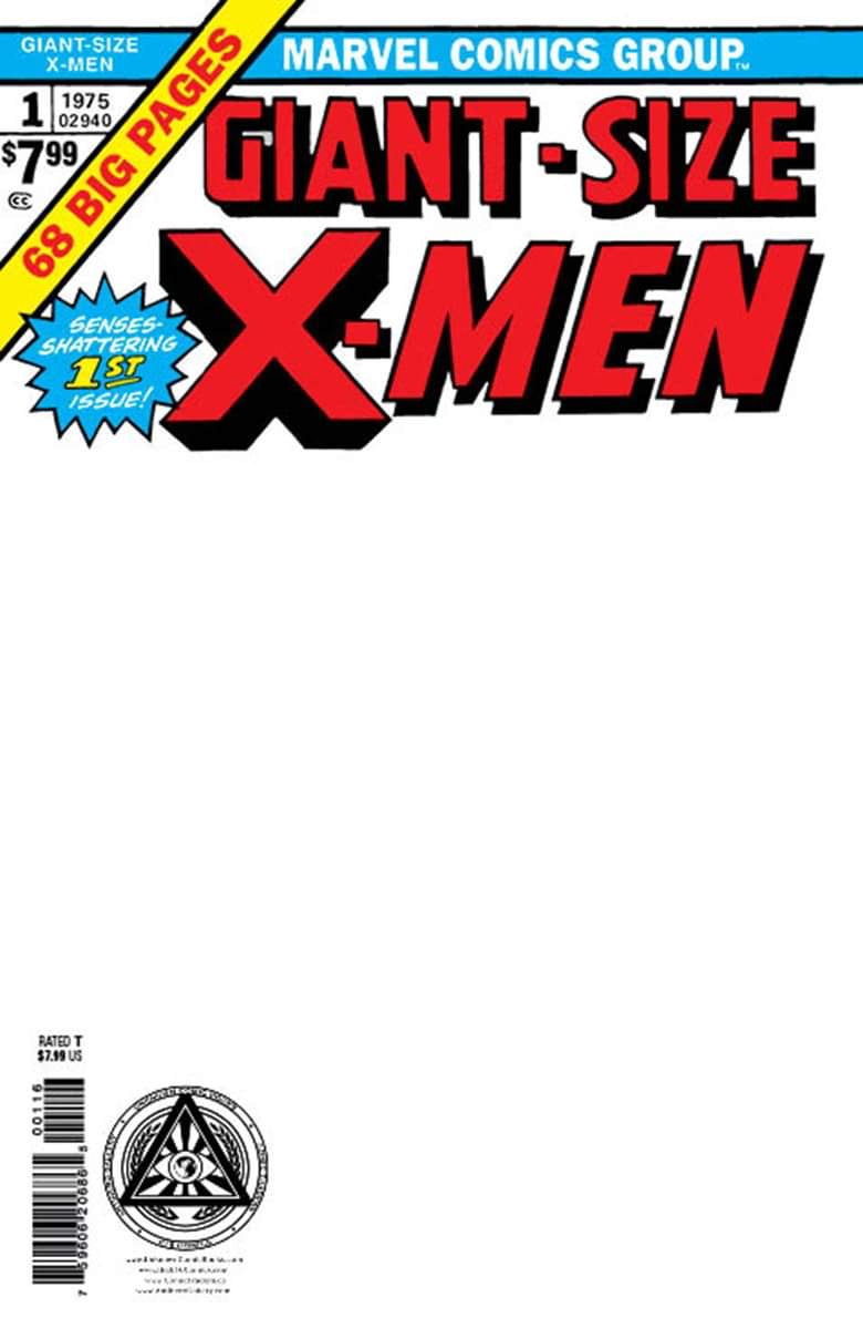 X-MEN　アメリカ版　未開封 GIANT SIZE X-MEN #1 FACSIMILE EDITION 2023 Exclusive Blank Sketch