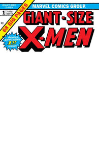 GIANT SIZE X-MEN #1 FACSIMILE EDITION 2023 Exclusive Blank Sketch Variant