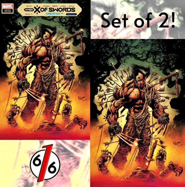 X OF SWORDS CREATION #1 KYLE HOTZ SET OF 2 Exclusive Variants Wolverine