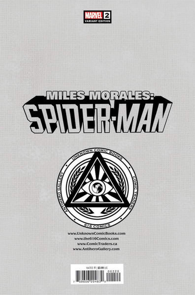 MILES MORALES SPIDER-MAN 2 BEN HARVEY Unknown 616 Trade Dress Variant