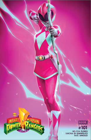MIGHTY MORPHIN POWER RANGERS 101 IVAN TAO 616 Pink Ranger Trade Dress Variant