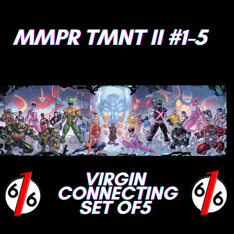 MMPR TMNT II #1-5 FREDDIE WILLIAMS II 616 Connecting Virgin Variant Set Of 5