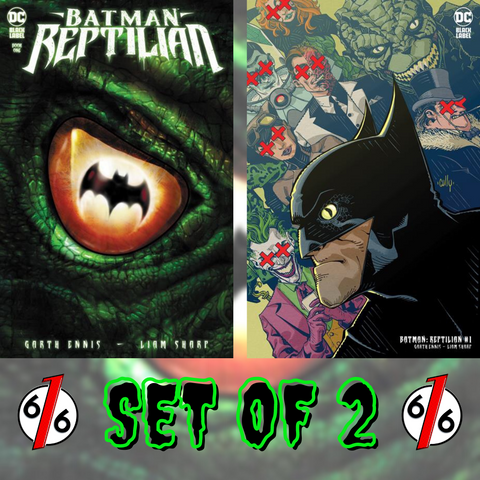 BATMAN REPTILIAN #1 SET OF 2 Cover A Sharp & Cover B Hamner Variant