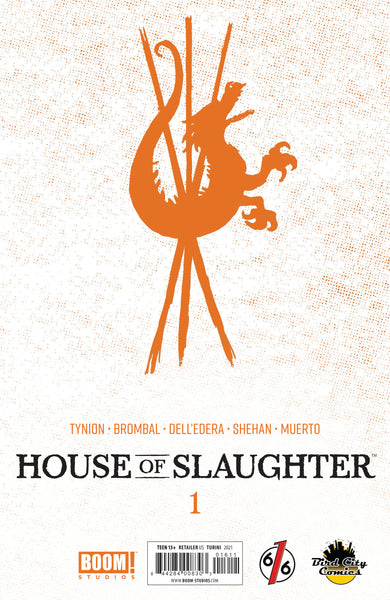 HOUSE OF SLAUGHTER #1 MARCO TURINI 616 Exclusive Trade Dress Set Cover A & Bloody B Variant LTD 1000 COA