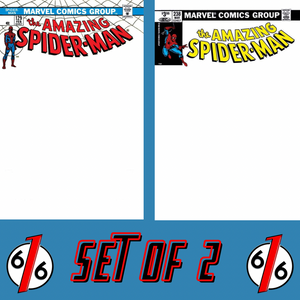AMAZING SPIDER-MAN FACSIMILE EDITION #129 & #238 Exclusive Blank Variant Set