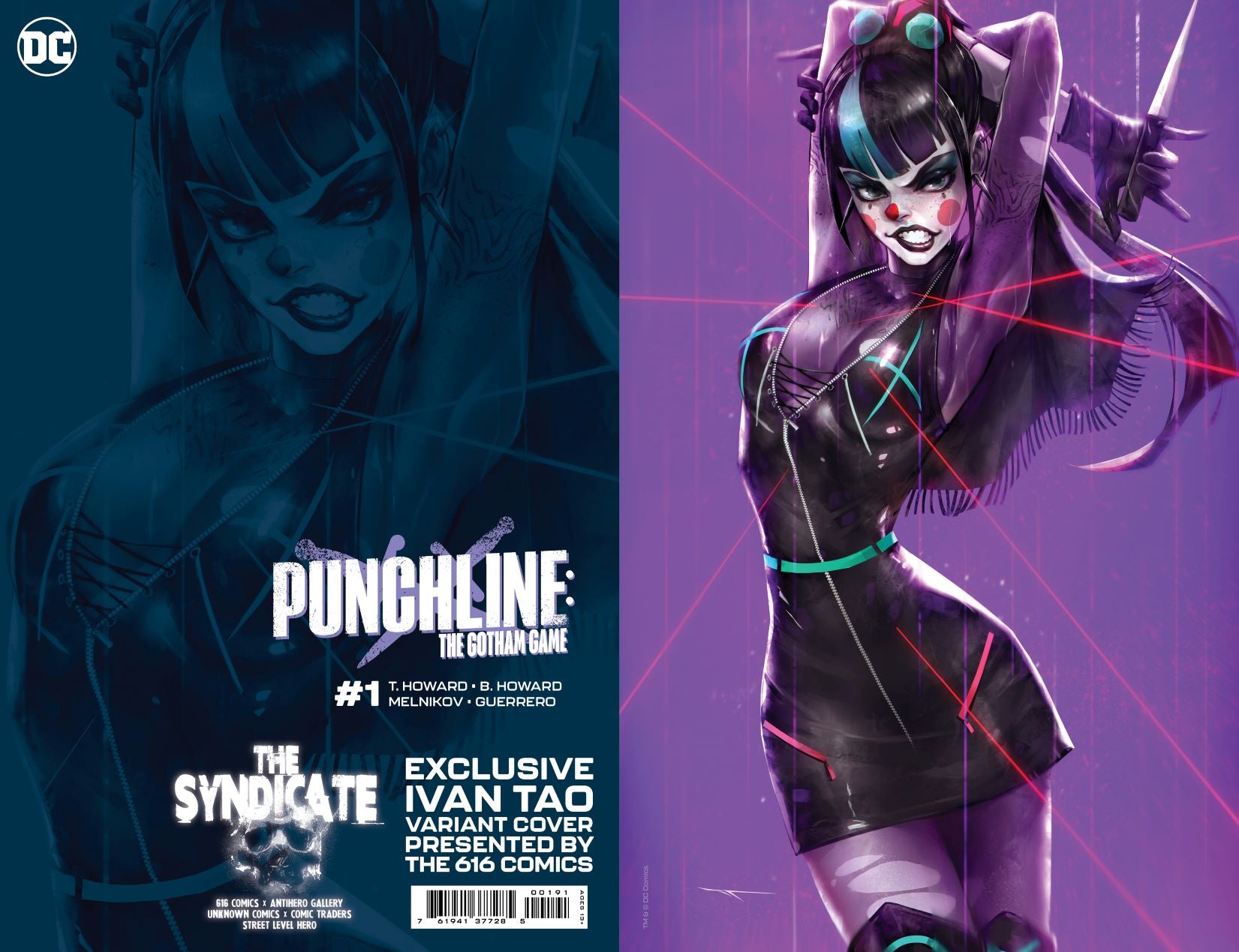 PUNCHLINE GOTHAM GAME 1 IVAN TAO 616 Comics Virgin FOIL Variant