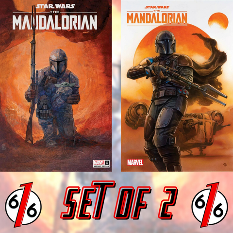 STAR WARS THE MANDALORIAN #1 SET MALEEV Variant & ADI GRANOV Main Cover