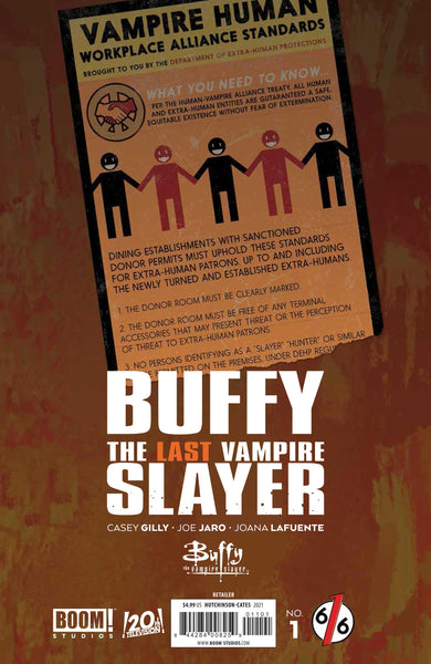 BUFFY THE LAST VAMPIRE SLAYER #1 HUTCHISON-CATES 616 Variant LTD 1000