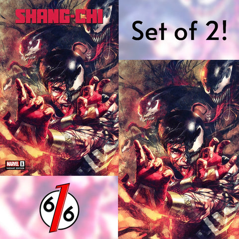 SHANG-CHI #1 MARCO MASTRAZZO SET OF 2 Exclusive Variants Trade & Virgin