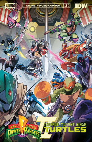 MMPR TMNT II #2 SIMONE RAGAZZONI 1:150 Ratio Variant