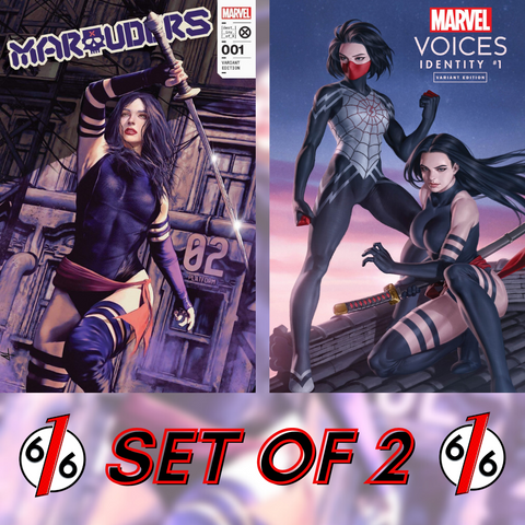 PSYLOCKE 616 VARIANT SET MARAUDERS #1 TURINI & MARVEL VOICES #1 YOON