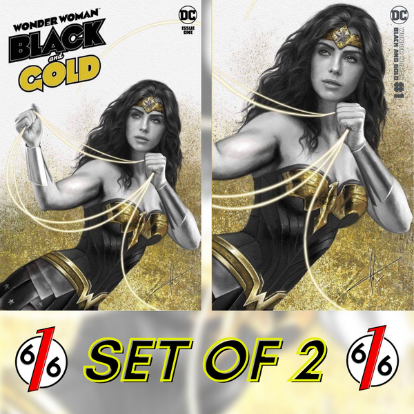 WONDER WOMAN BLACK & GOLD COHEN Variant Set Trade & Minimal LTD 1500