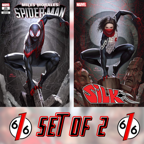 SILK #1 & MILES MORALES #25 INHYUK LEE SET Ltd 3000 Printed