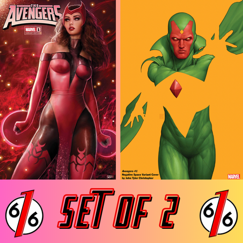 AVENGERS #1 SCARLET WITCH & VISION SZERDY & JOHN TYLER CHRISTOPHER Variant Set