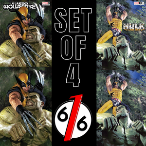 X LIVES OF WOLVERINE #1 & HULK #3 MARCO TURINI 616 Variant Set Of 4