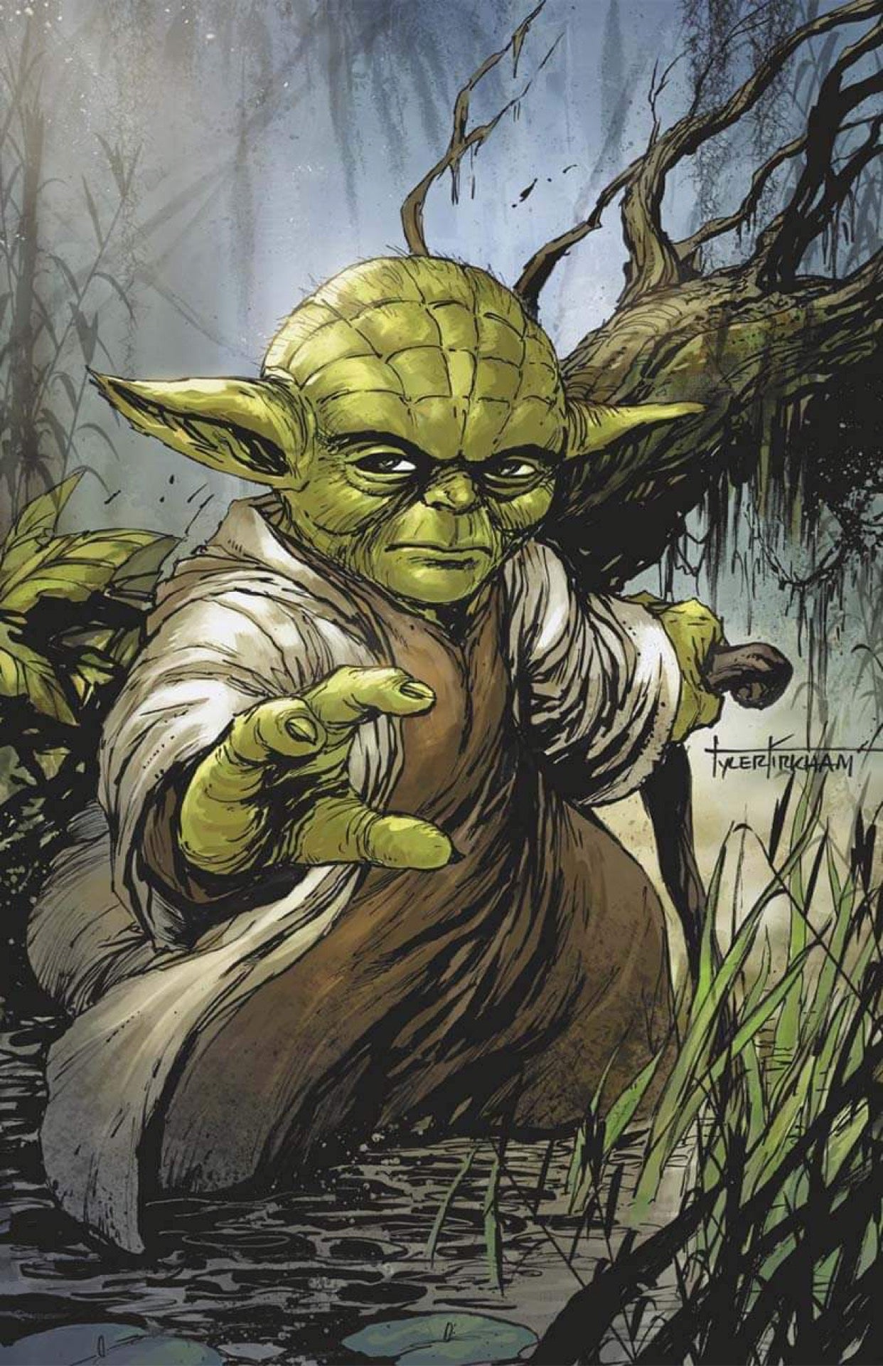 STAR WARS CRIMSON REIGN #3 KIRKHAM Unknown/616 Yoda Virgin Variant