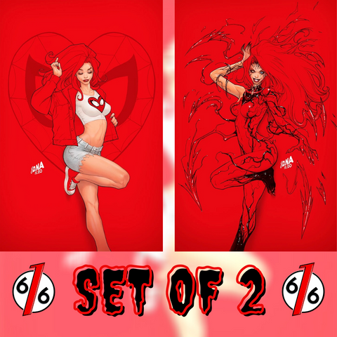 🚨🔥🕸 KING IN BLACK GWENOM VS CARNAGE #2 SET OF 2 NAKAYAMA Virgin Variants NM