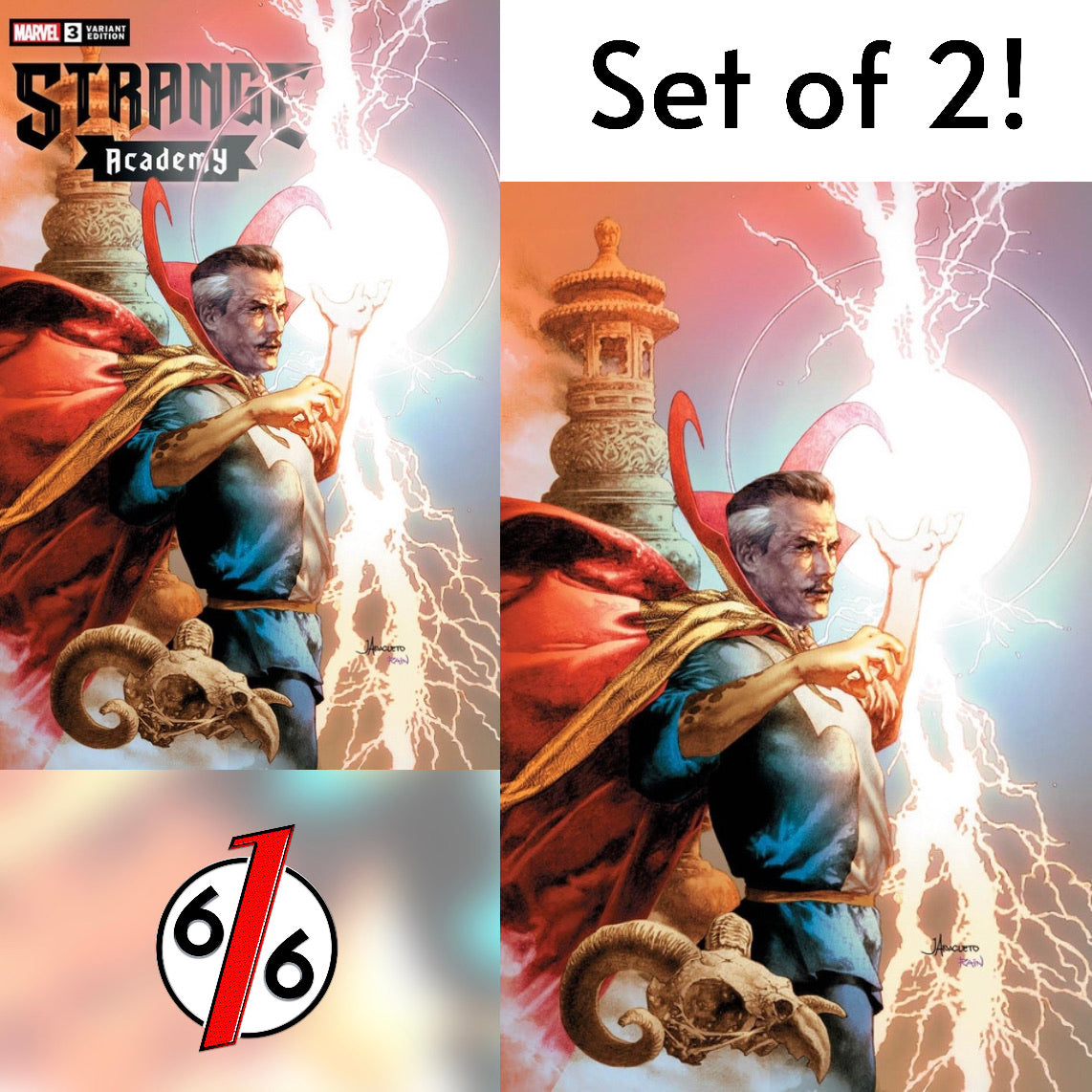 STRANGE ACADEMY #3 JAY ANACLETO SET OF 2 Exclusive Variants Doctor Strange