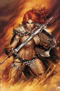 INVINCIBLE RED SONJA #3 EBAS Eric Basaldua Virgin Variant LTD 500 COA