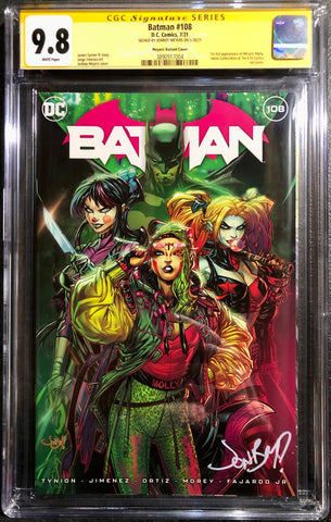 BATMAN #108 JONBOY MEYERS CGC 9.8 Yellow Label Signed Trade Dress Variant