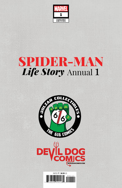 SPIDER-MAN LIFE STORY ANNUAL #1 MARCO MASTRAZZO 616 Virgin Variant LTD 1000