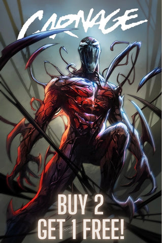 BUY 2 GET 1 FREE - CARNAGE #1 SEGOVIA Unknown/616 Trade Dress Variant - 3 Copies 