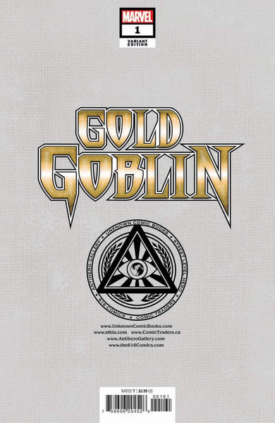 GOLD GOBLIN #1 ALAN QUAH Unknown 616 Comics ASM #238 Virgin Variant