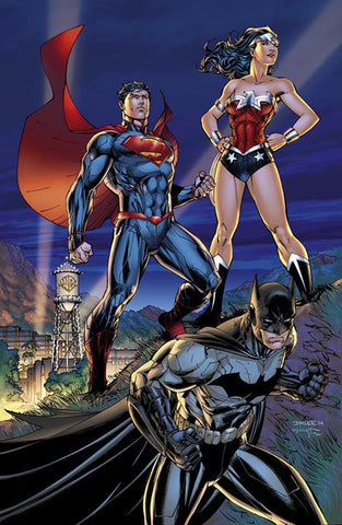 SUPERMAN SON OF KAL-EL 18 JIM LEE Holiday Card Stock Variant Batman 