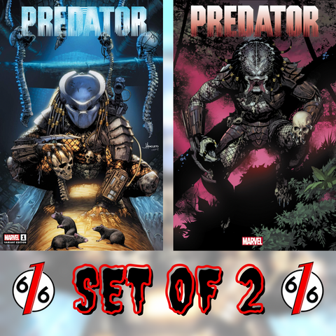 PREDATOR #1 SET JAY ANACLETO Unknown 616 Trade Dress Variant & LEINIL YU Main Cover