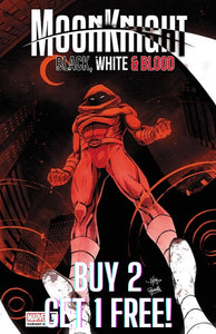 BUY 2 GET 1 FREE - MOON KNIGHT BLACK WHITE BLOOD #1 CREEES Unknown 616 Trade Dress Variant - 3 Copies
