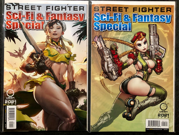 STREET FIGHTER 2021 SCI-FI FANTASY SPECIAL #1 Set Cover A & B Kinnaird