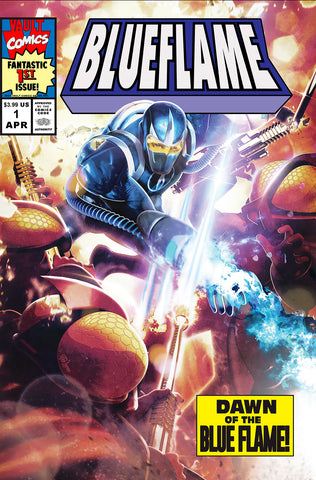 BLUE FLAME #1 HAL LAREN 616 Exclusive Darkhawk #1 Homage Variant LTD 500 COA