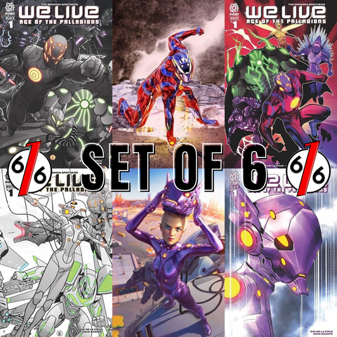 WE LIVE AGE OF PALLADIONS #1 MEGA BUNDLE Set Of 6 TURINI & TIAGO DA SILVA 616 Variants & Ratios & Main Covers