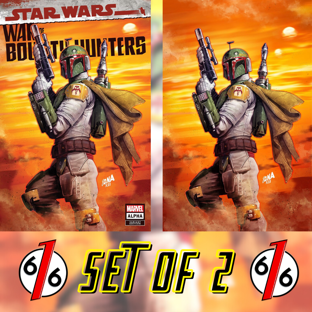 🚨🔥 STAR WARS WAR OF THE BOUNTY HUNTERS ALPHA #1 NAKAYAMA Variant Set of 2