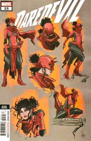 DAREDEVIL #25 SECOND PRINT 1:25 Ratio Design Variant Elektra