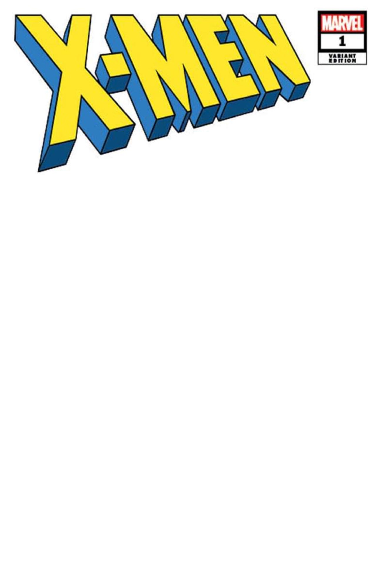 X-MEN 1991 #1 FACSIMILE EDITION White Blank Sketch Exclusive Variant