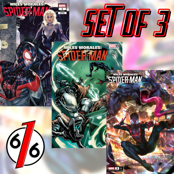 MILES MORALES SPIDER-MAN #1-3 TURINI & OKAZAKI & CHEW 616 Variant Set Of 3