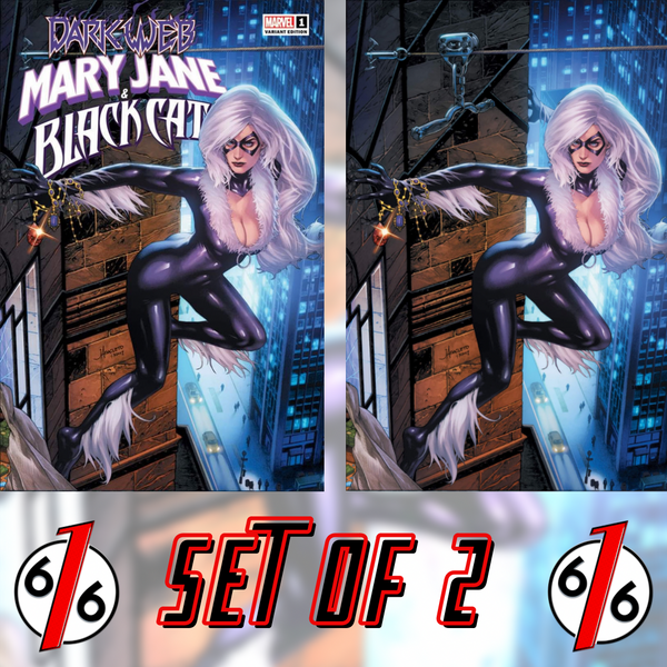 MARY JANE & BLACK CAT 1 JAY ANACLETO Trade Dress & Virgin Variant Set