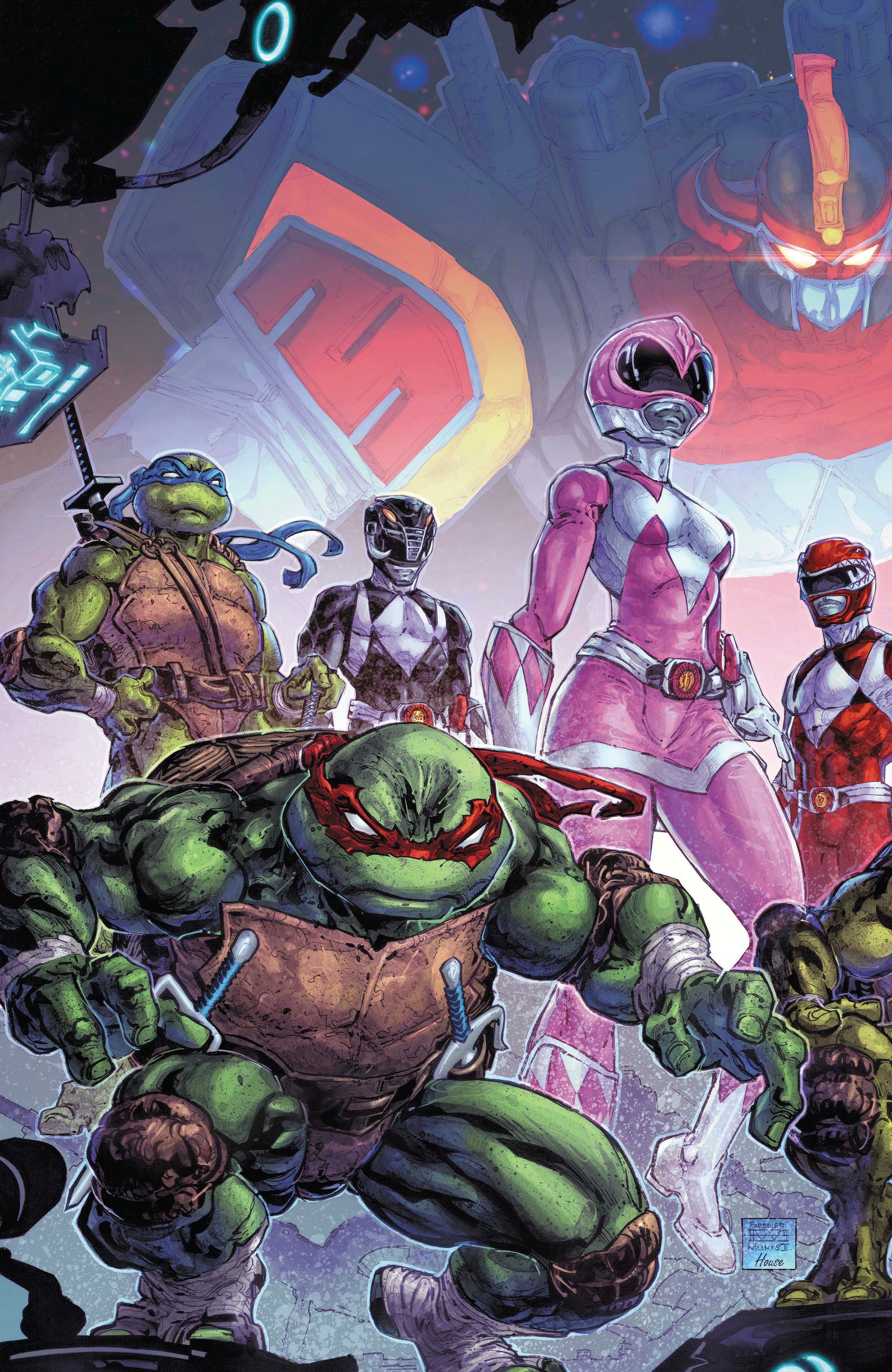 MMPR TMNT II #1-5 FREDDIE WILLIAMS II 616 Connecting Trade Dress