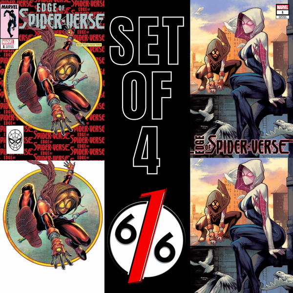 EDGE OF SPIDER-VERSE 1 KIRKHAM & SEGOVIA Unknown 616 Comics SET OF 4