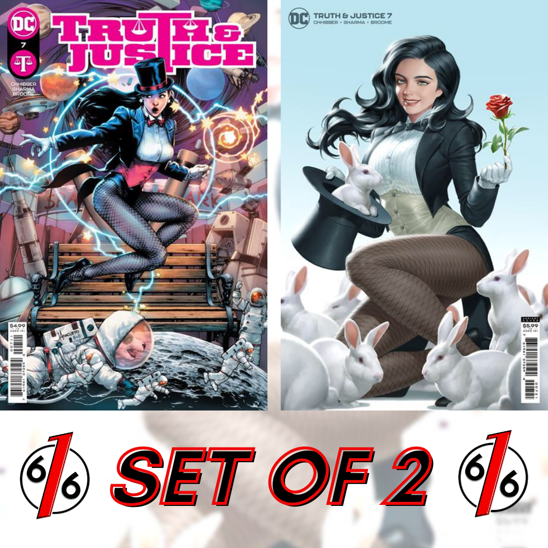 🚨🔥 TRUTH & JUSTICE #7 ZATANNA SET Cover A Anacleto & Cover B Yoon Variant NM