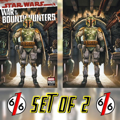 STAR WARS WAR OF THE BOUNTY HUNTERS ALPHA #1 SUAYAN Variant Set of 2